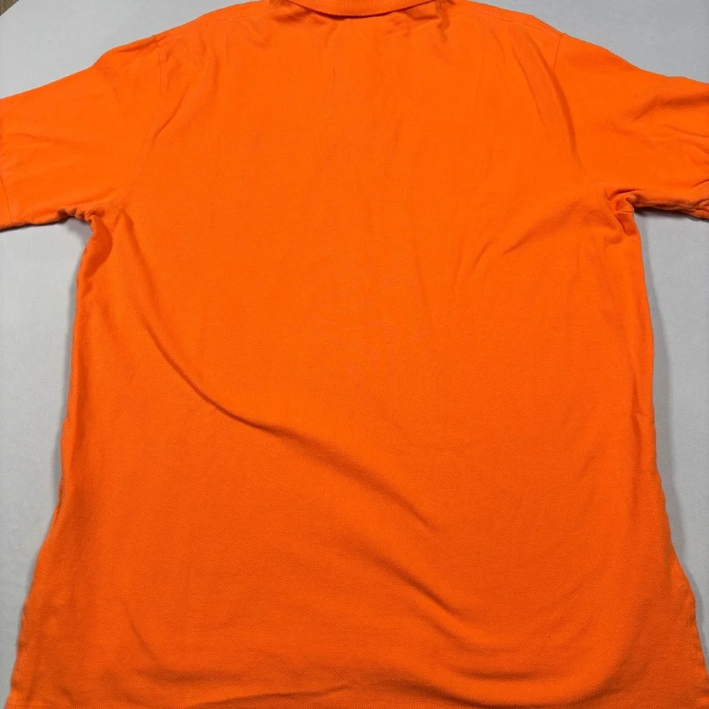 Polo Ralph Lauren Polo Mens XL Orange Green Pony Logo Short Sleeve Pique Shirt